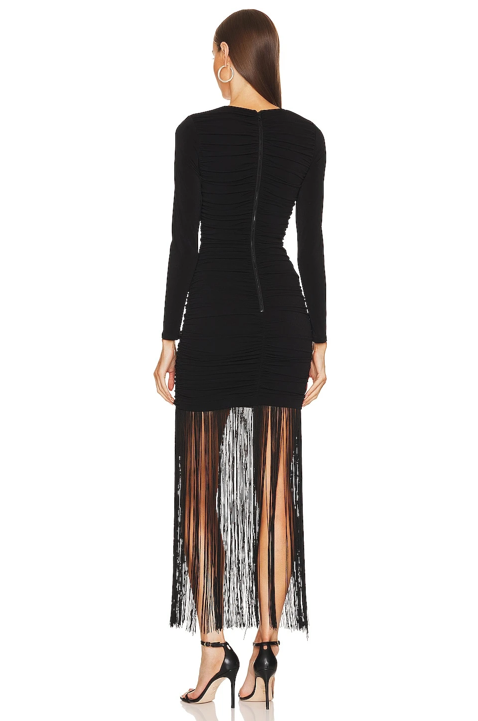 Alice + Olivia Katherina Midi Dress Black - Image 3