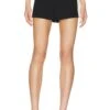 Alice + Olivia Donald Side Panel Short Black & Off White