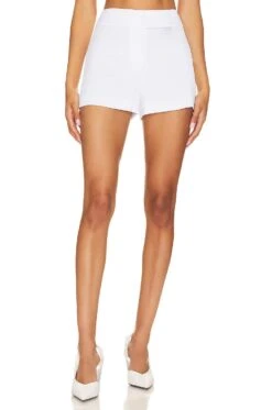 Alice + Olivia Mara Crossover Clean Short White