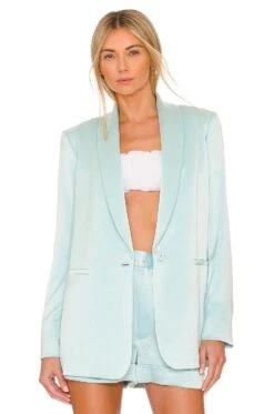Alice + Olivia Yuriko Blazer Powder Blue