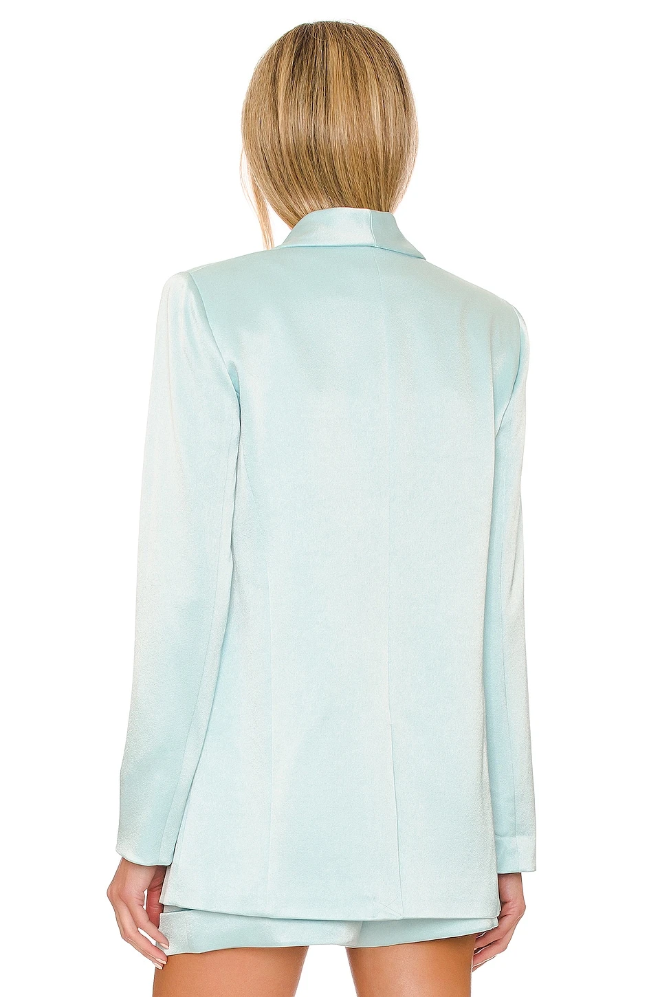 Alice + Olivia Yuriko Blazer Powder Blue - Image 4
