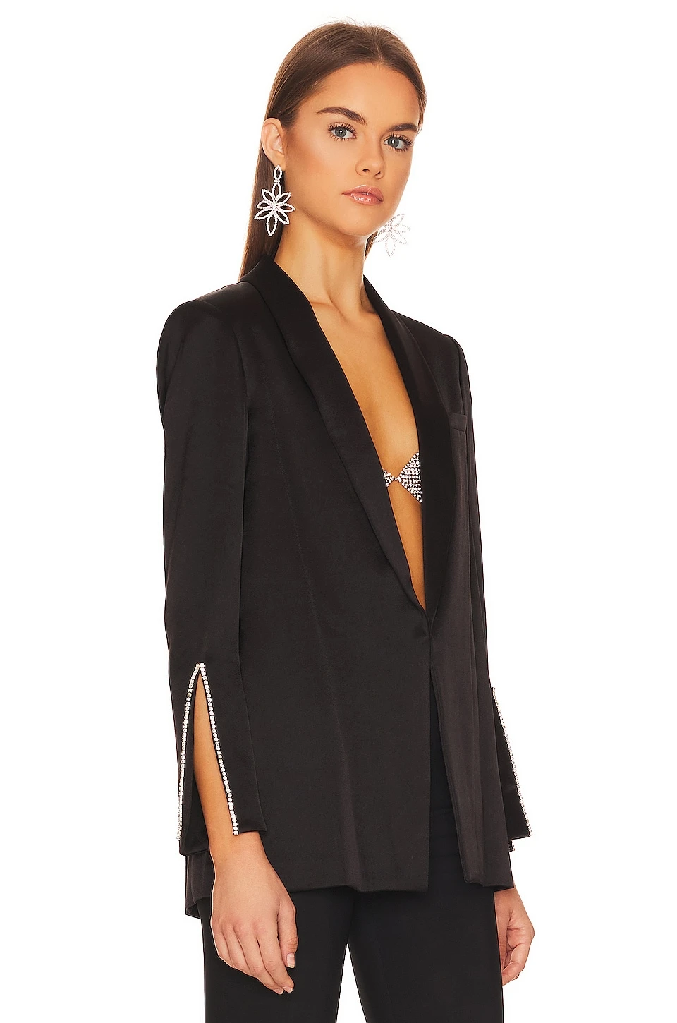Alice + Olivia Jace Oversized Blazer Black - Image 3