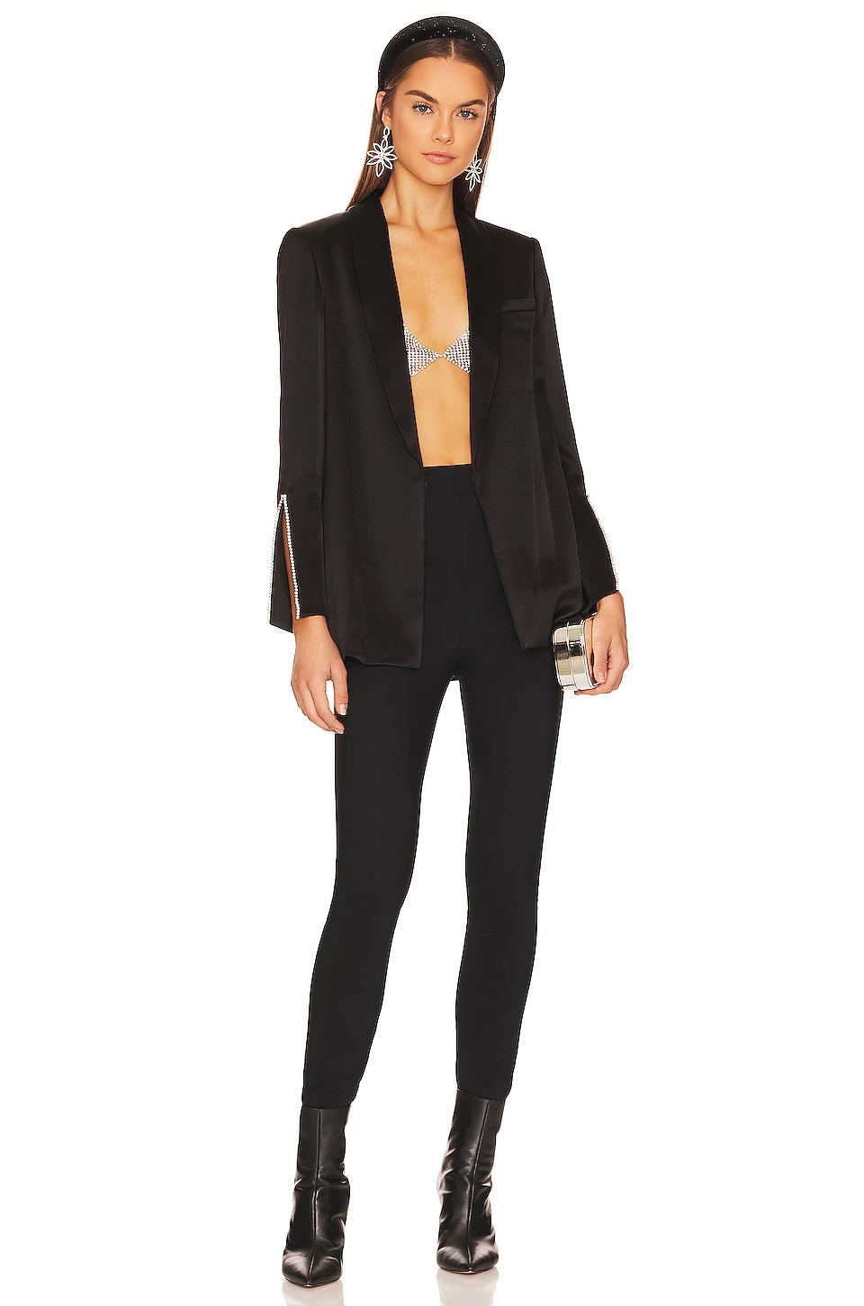 Alice + Olivia Jace Oversized Blazer Black - Image 5