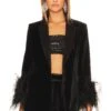 Alice + Olivia Yona Double Breasted Blazer Black