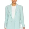 Alice + Olivia Justine Roll Cuff Blazer Julep