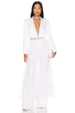 Alice + Olivia VESTE EVERLY White