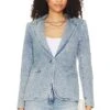 Alice + Olivia Macey Fitted Blazer Bay Blue