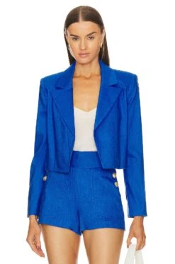 Alice + Olivia Denny Blazer Sapphire