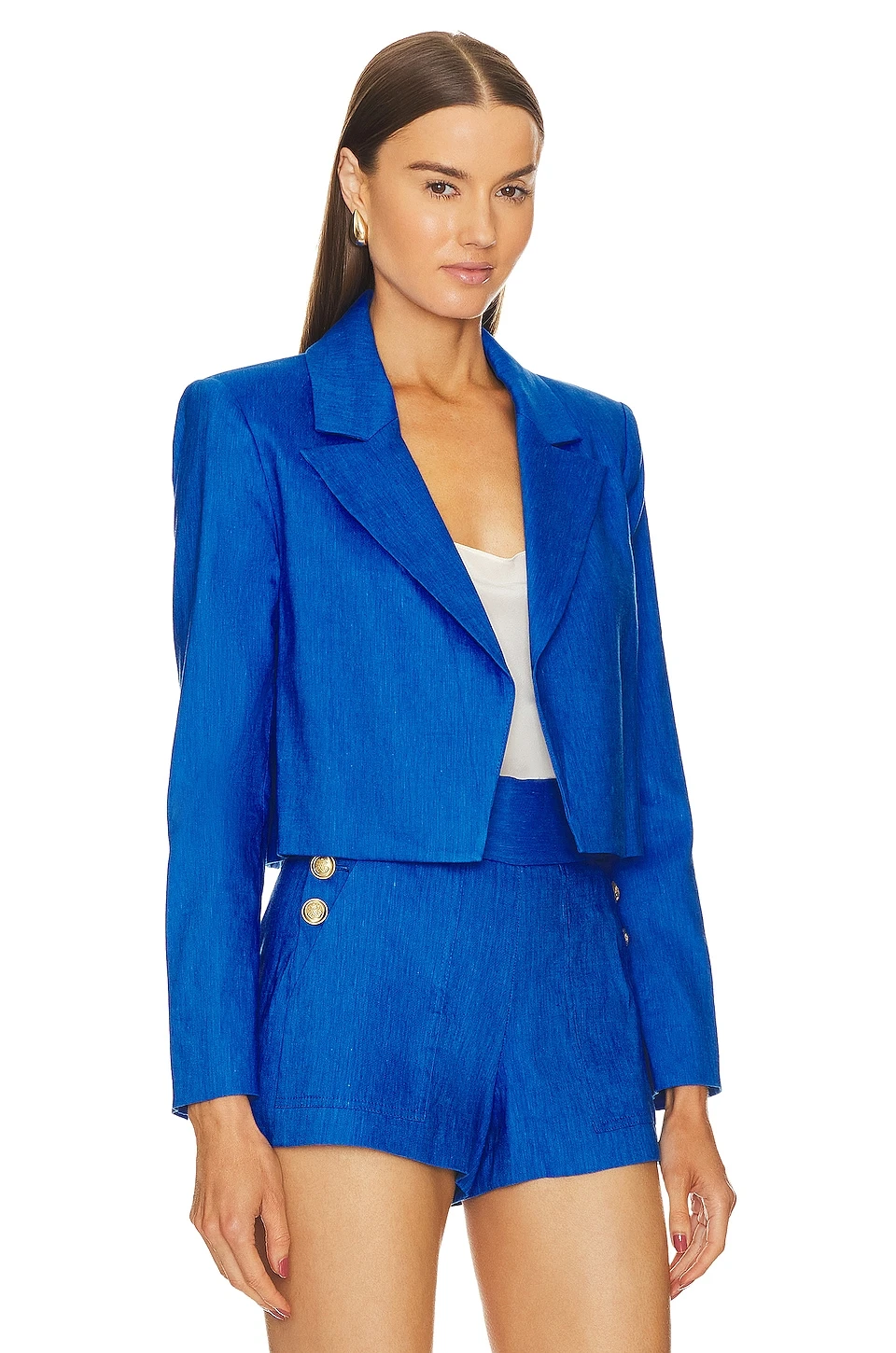 Alice + Olivia Denny Blazer Sapphire - Image 2