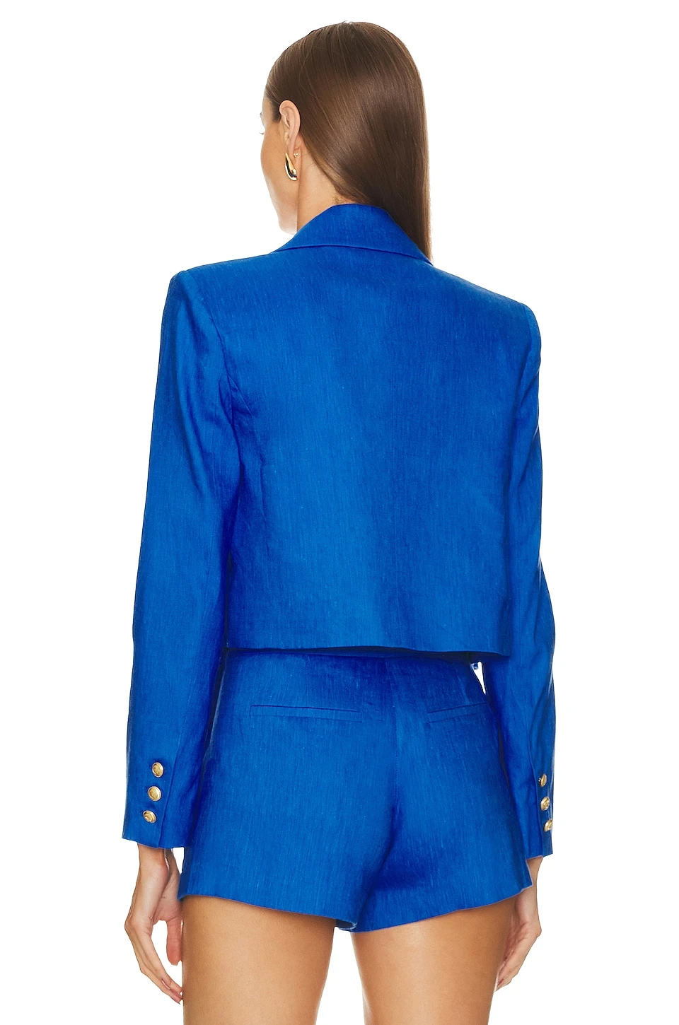 Alice + Olivia Denny Blazer Sapphire - Image 3