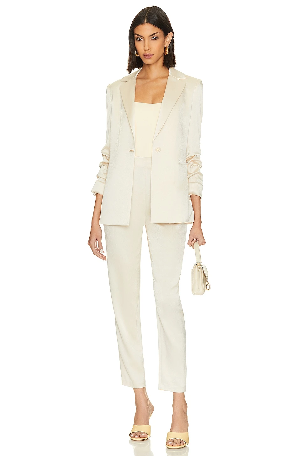 Alice + Olivia VESTE PAILEY Champagne - Image 5