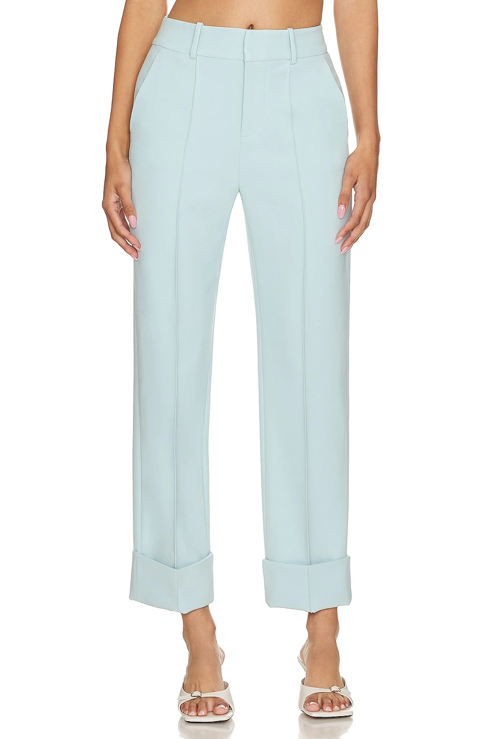 Alice + Olivia Ming Ankle Pant With High Cuff Julep - Image 5