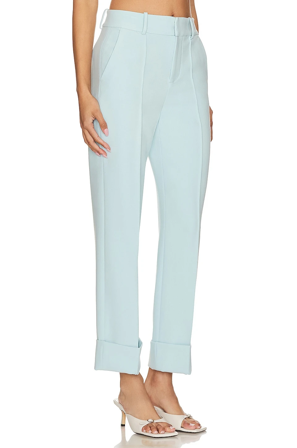 Alice + Olivia Ming Ankle Pant With High Cuff Julep - Image 2