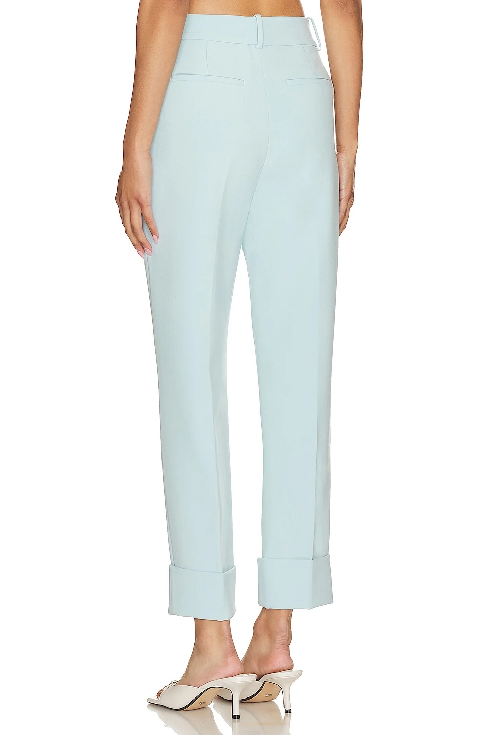 Alice + Olivia Ming Ankle Pant With High Cuff Julep - Image 3