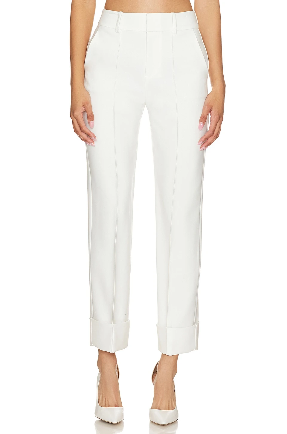 Alice + Olivia Ming Ankle Pant With High Cuff Julep - Image 6