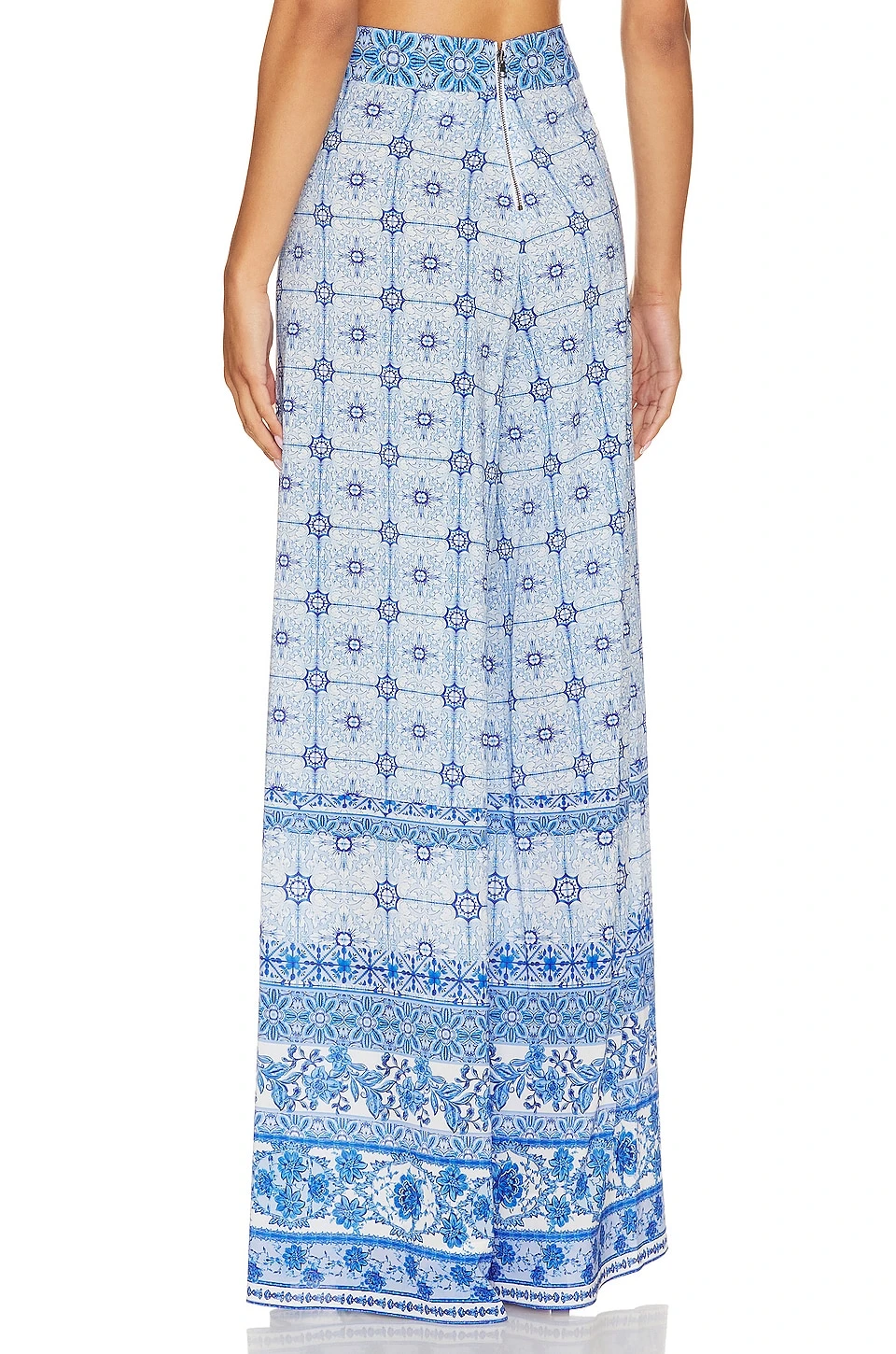 Alice + Olivia Athena Wide Leg Pant Greek Tile - Image 3