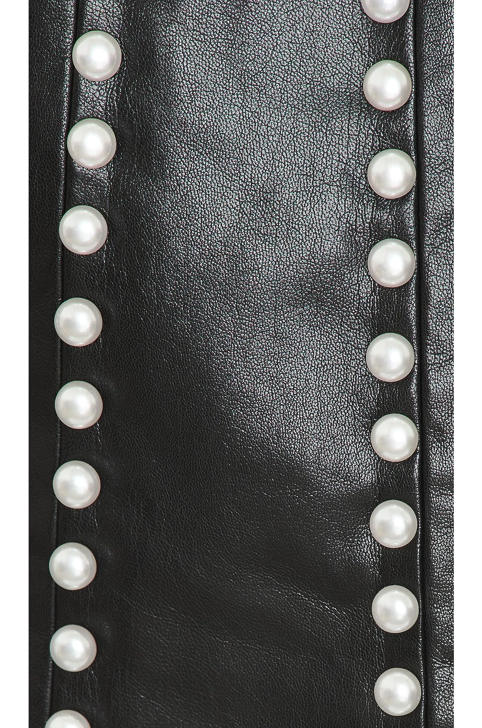 Alice + Olivia Lecia Faux Leather Mini Skirt Black - Image 5