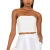 Alice + Olivia Ceresi Bandeau Top White
