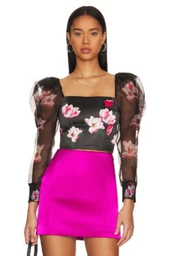 Alice + Olivia Baharia Bustier Top After Dark