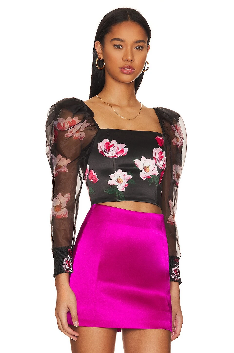 Alice + Olivia Baharia Bustier Top After Dark - Image 2